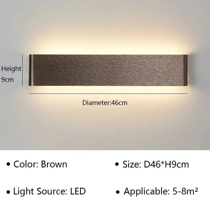 Contemporary LED Wall Light | Soft White Glow for Home