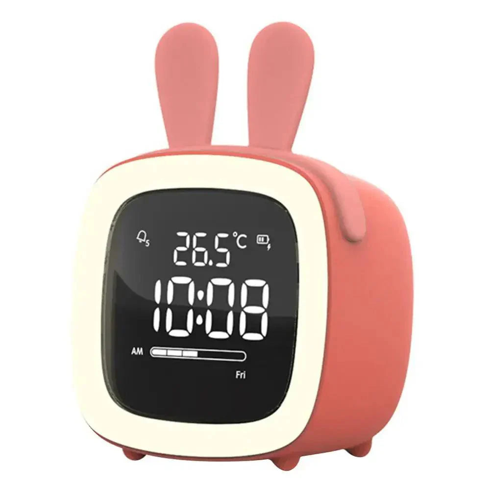 Fun Kids LED Clock with Nightlight and Rechargeable Battery