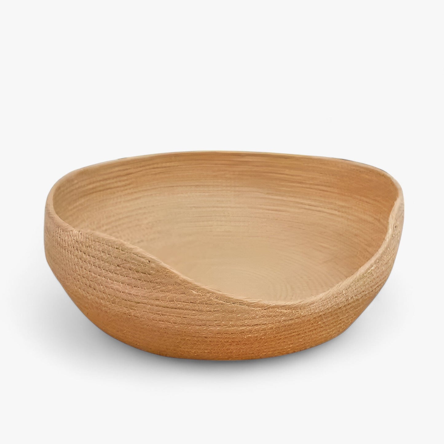 Natural Bamboo Pet Bed with Plush Cushion