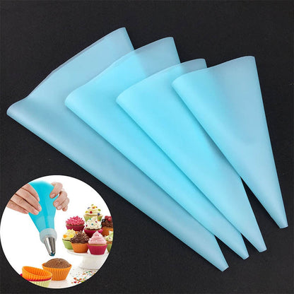 4Pcs Reusable Cake Decorating Icing Bags Set