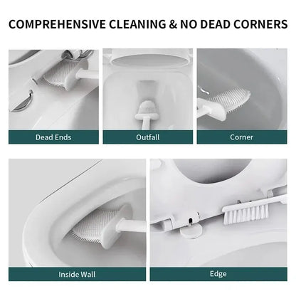 Bathroom Toilet Brush Cleaner Set with Holder