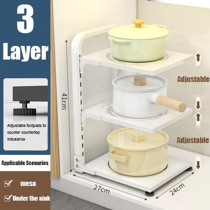 Space Saving Collapsible Corner Shelf Rack