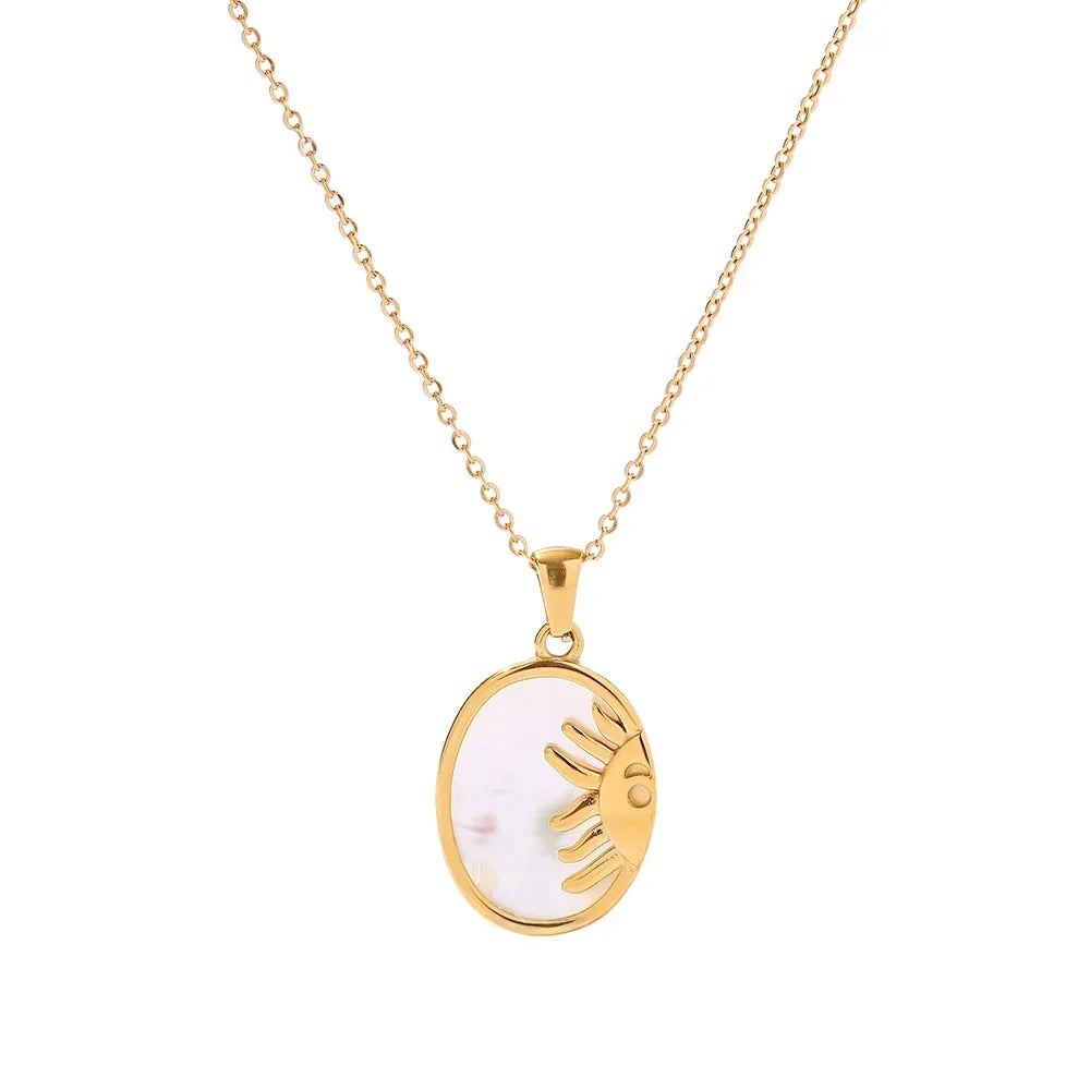 Delicate Zodiac Shell Pendant Necklace