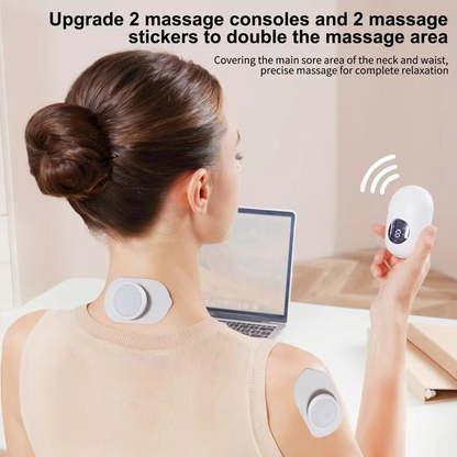 Compact Wireless EMS Muscle Massager for Pain Relief
