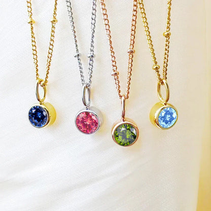 Delicate Gemstone Orbit Choker Necklace