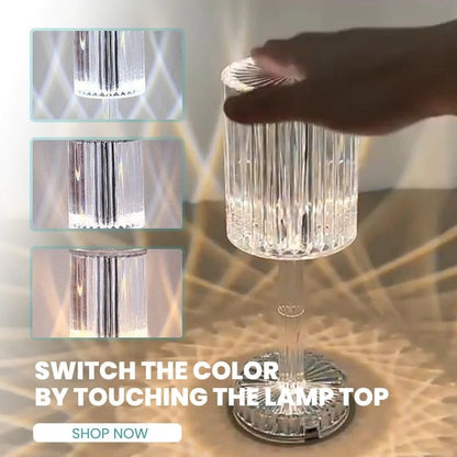 Luxury Crystal Glass Bedside Table Lamp