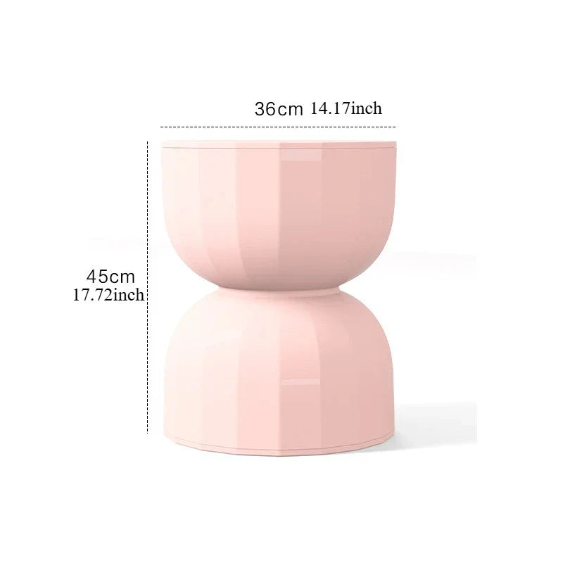 Modern Hourglass End Table with Unique Style