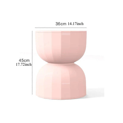 Modern Hourglass End Table with Unique Style