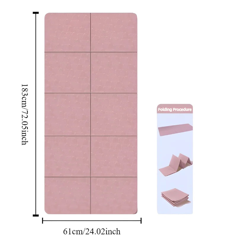 Fesara Yoga Mat - Portable & Grip Double Sided Mat