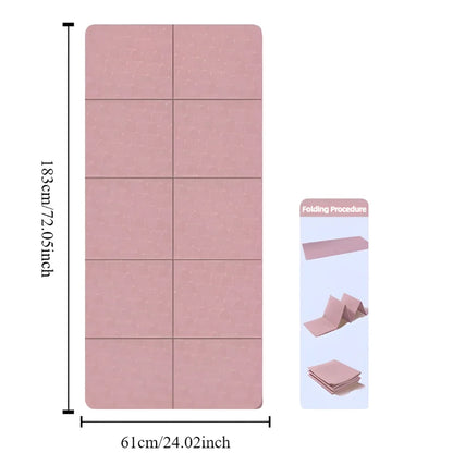 Fesara Yoga Mat - Portable & Grip Double Sided Mat