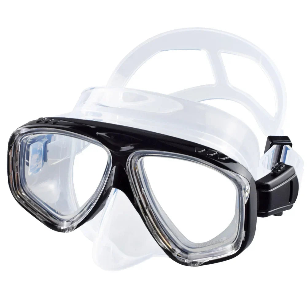 Premium Dive Mask Snorkel Set with Wide View Lens