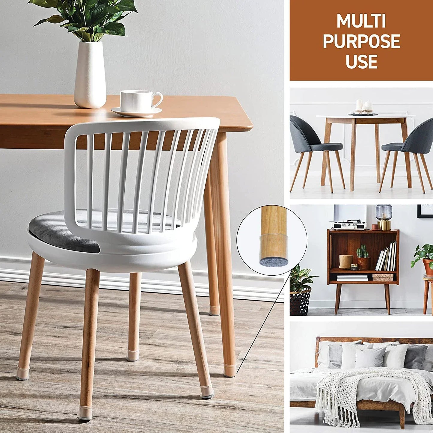 Fesara | Soft Furniture Floor Saver Chair Leg Caps