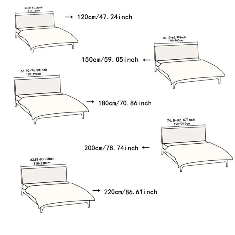 Stretchy Fitted Headboard Cover Protector