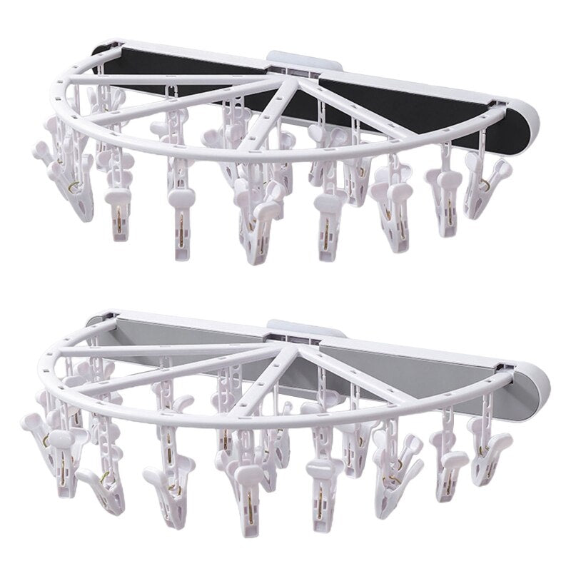 Space-Saving Folding Sock Dryer Rack