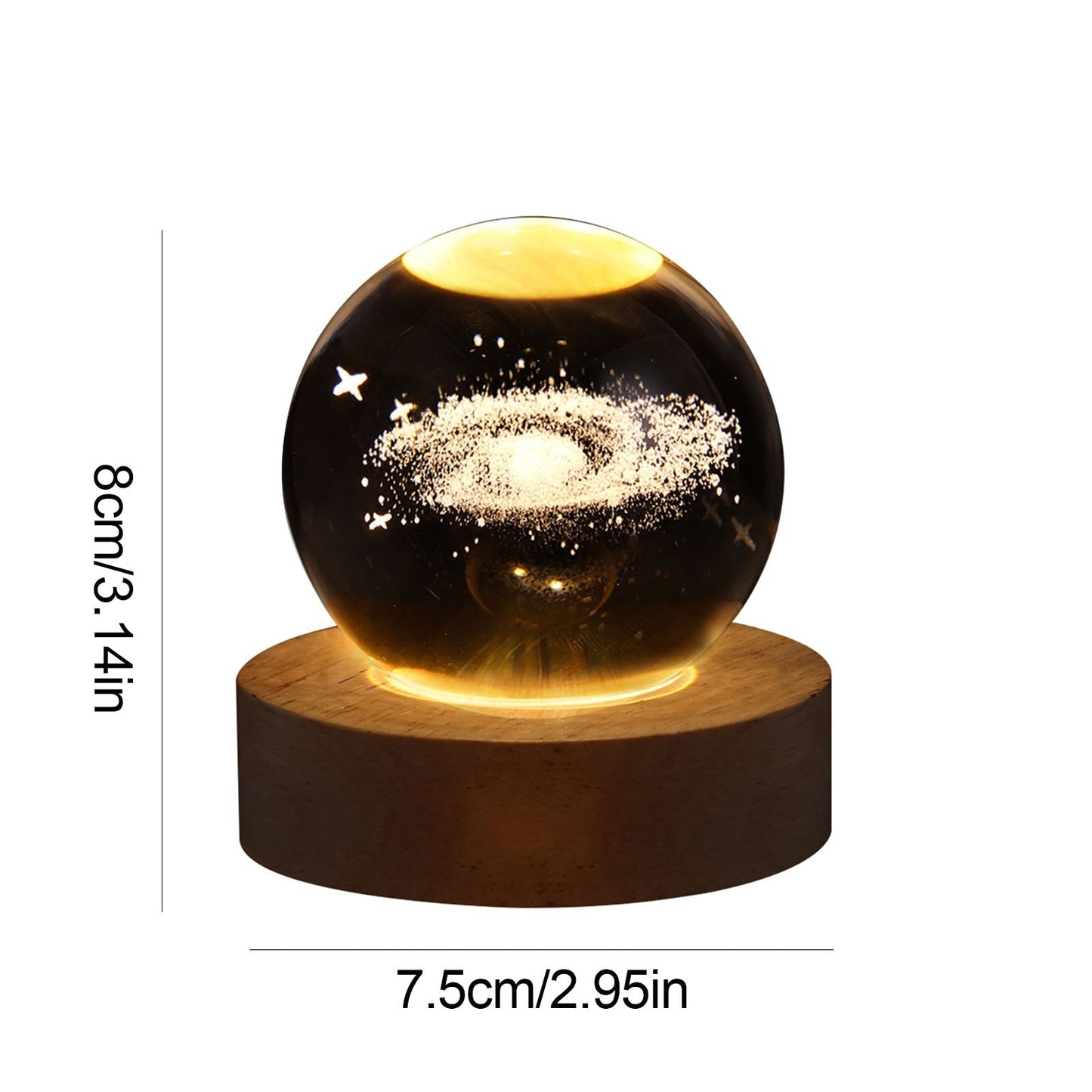 Sparkling Glass Orb Decorative Lamp