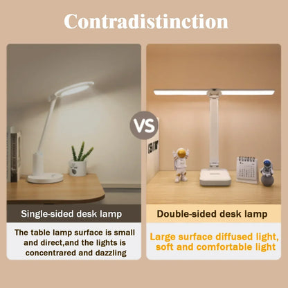 Bright LED Desk Lamp with USB Rechargeable Touch Control
