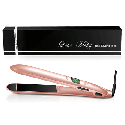 Digital Ceramic Hair Styler and Flat Iron with LCD Screen