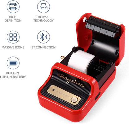 Compact Portable Thermal Label Printer