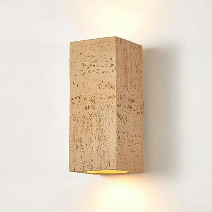 Rustic Concrete Wall Light Fixture