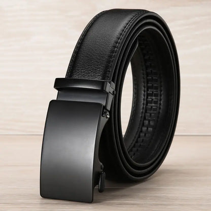 High Quality Leather Belt – Adjustable Metal Buckle for Men