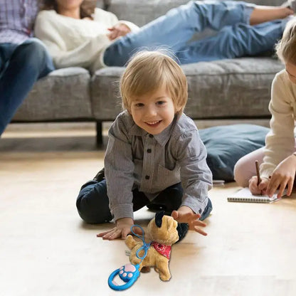 Cuddly Puppy Robot Toy with Remote and Leash