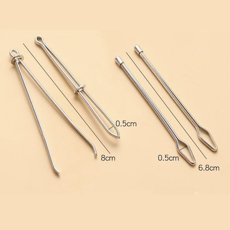 Easy Use 2 Pack Cord Threader Tweezers