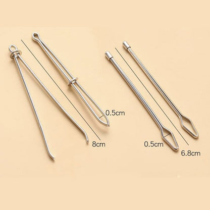 Easy Use 2 Pack Cord Threader Tweezers