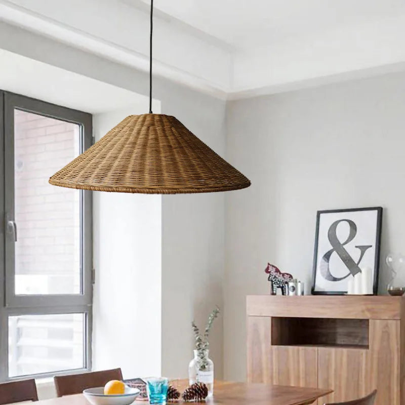 Natural Bamboo LED Hanging Light