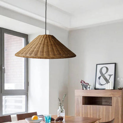 Natural Bamboo LED Hanging Light