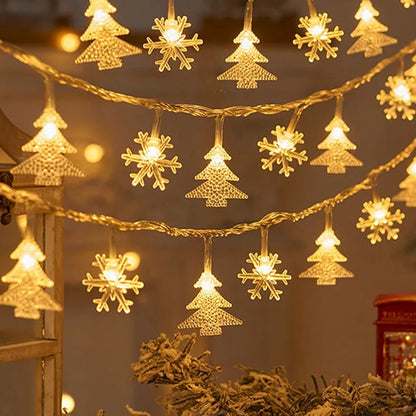 Fesara LED Fairy Lights Snowflake Design Warm White