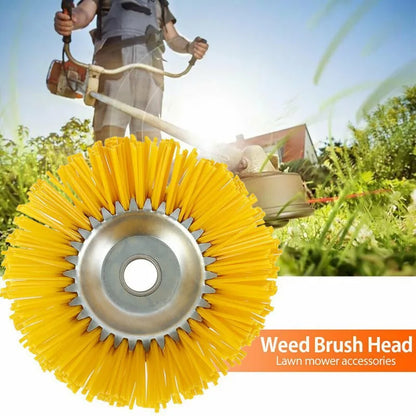 Heavy Duty 8-Inch Weed Trimmer Wheel with Nylon Bristles