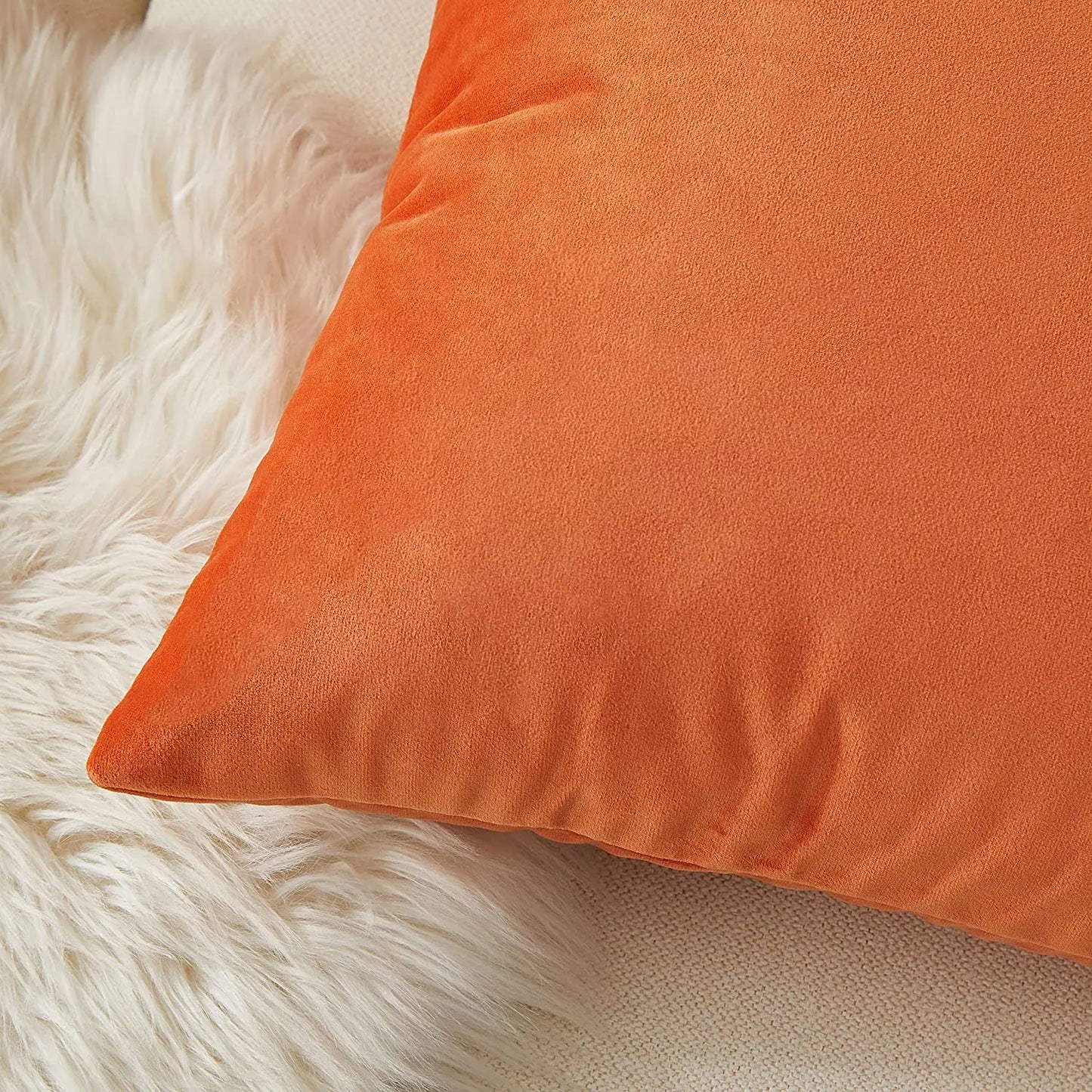 Soft Velvet Pillow in Bright Pastel Shades