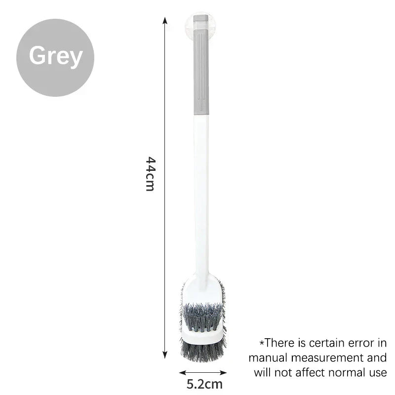 Extended Reach Double Sided Toilet Brush with Holder