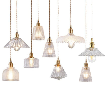 Clear Glass Hanging Pendant Light