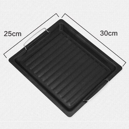 Large Reversible Cast Iron Grill Pan for Gas Grill & Stove