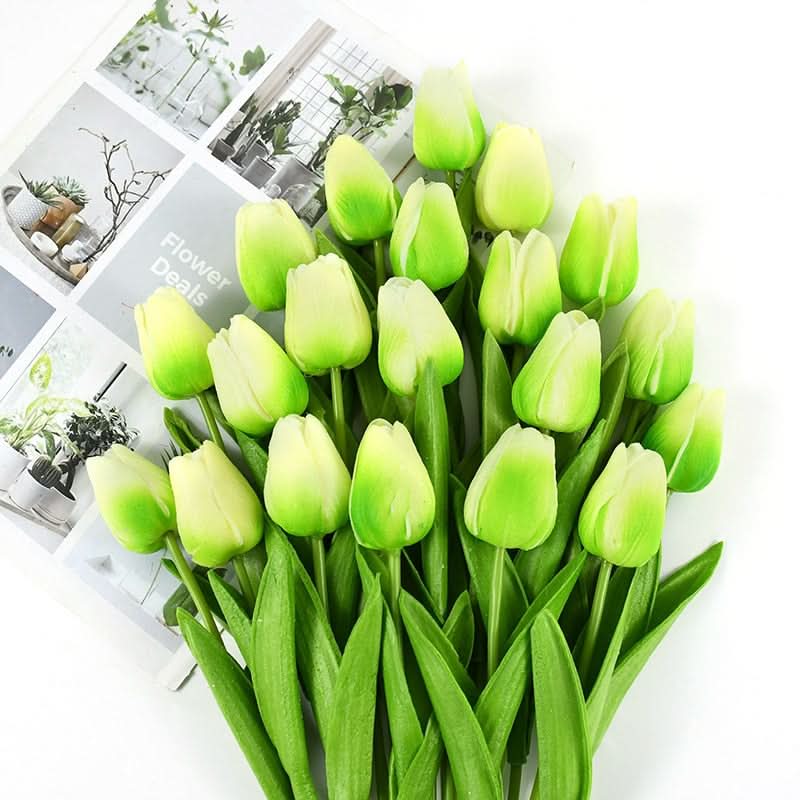 Beautiful Fake Tulip Arrangement with Realistic Petals