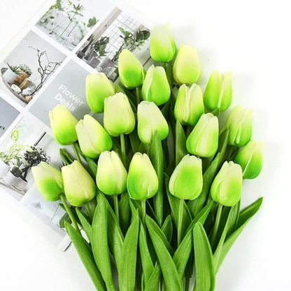 Beautiful Fake Tulip Arrangement with Realistic Petals