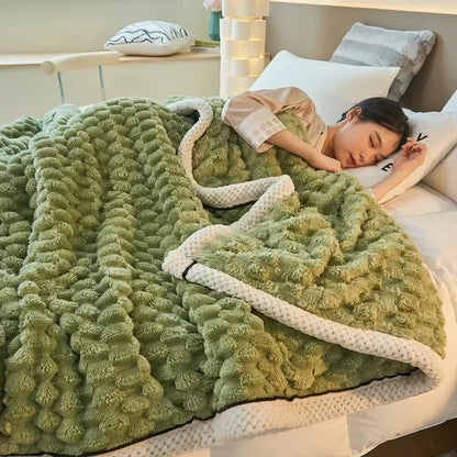 Cozy Plush Fall Throw Blanket