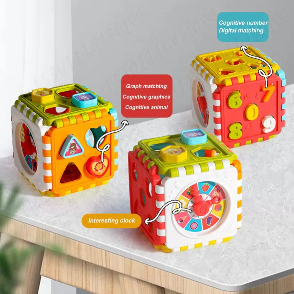 Fun Educational Toy Cube with Shapes and Colors