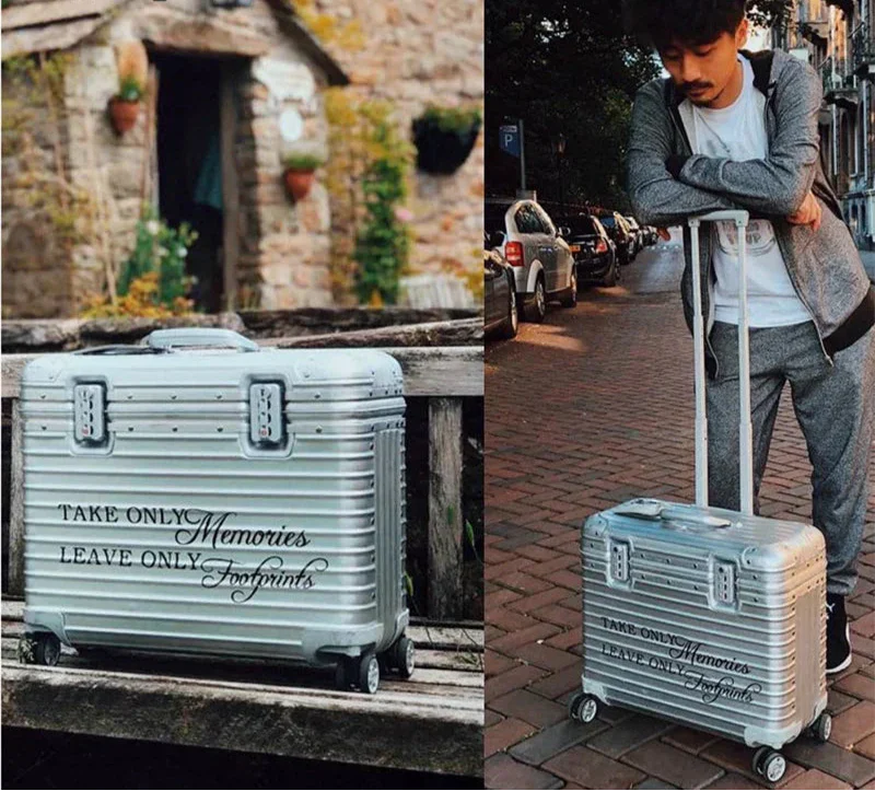 Lightweight Metal Hardside Luggage Case - Fesara