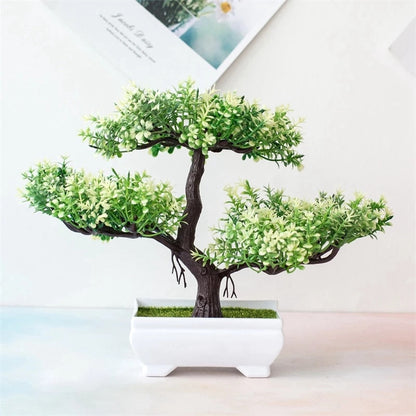 Vibrant Green Silk Artificial Plant Decoration