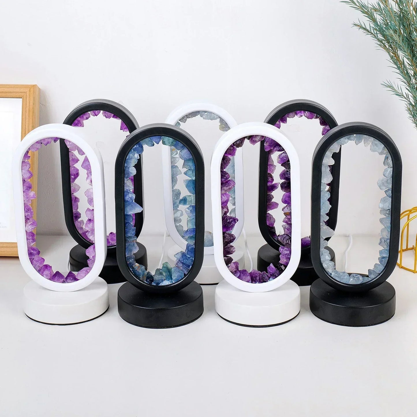 Soothing Purple Crystal Relaxation Lamp