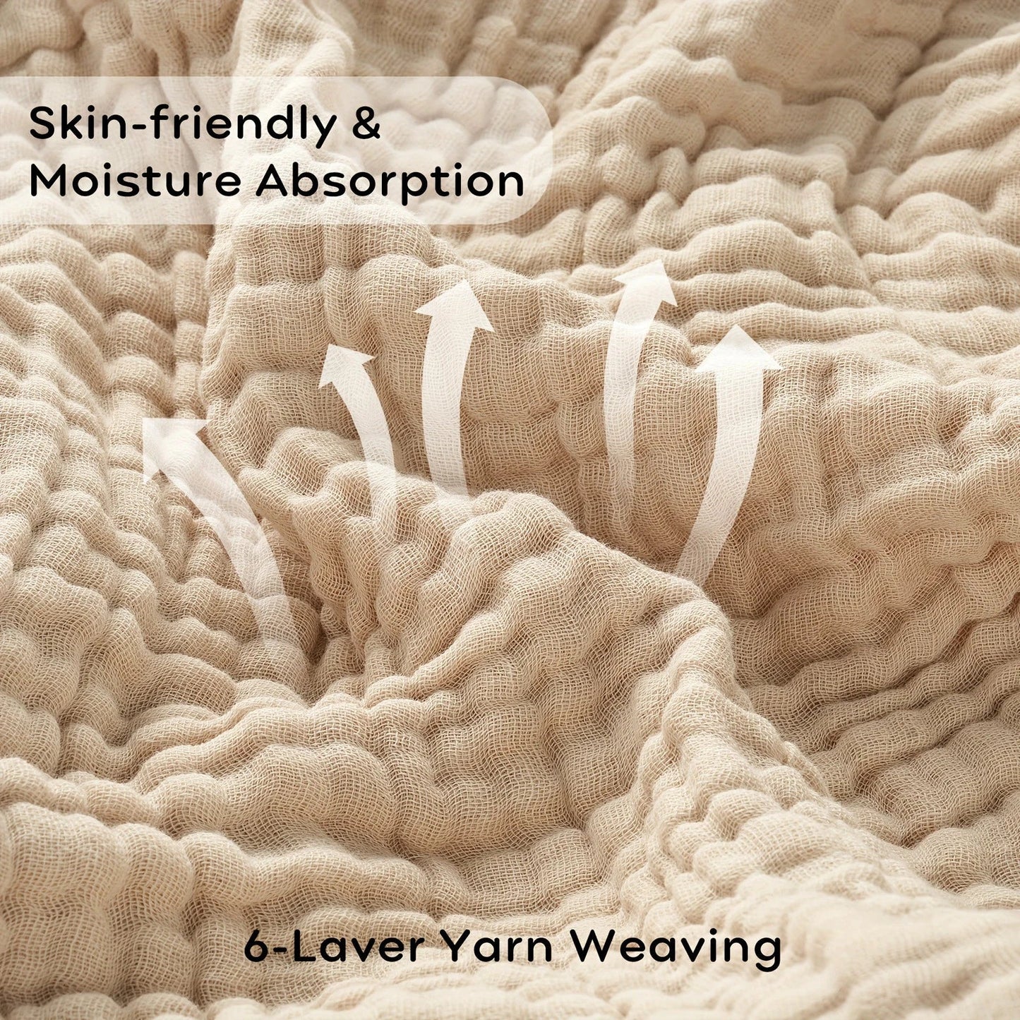 Soft Cotton Throw Blanket for Bed and Sofa