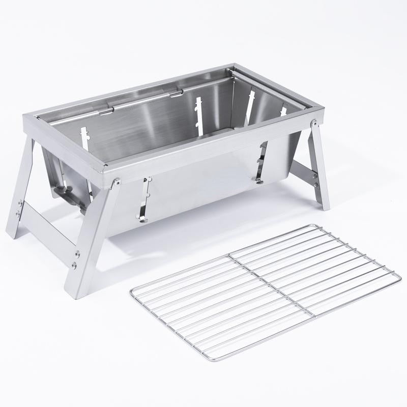 Portable Outdoor Stainless Steel Collapsible BBQ Grill - Fesara