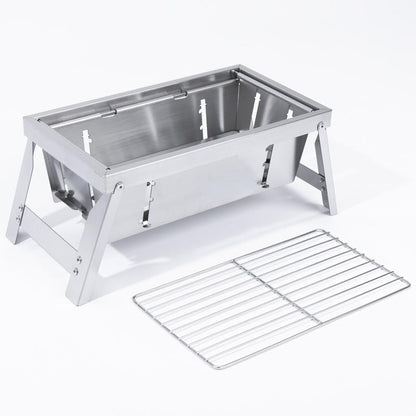 Portable Outdoor Stainless Steel Collapsible BBQ Grill - Fesara