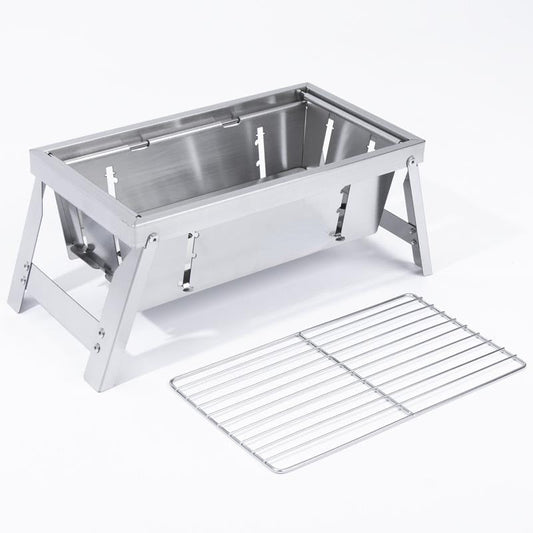 Portable Outdoor Stainless Steel Collapsible BBQ Grill - Fesara