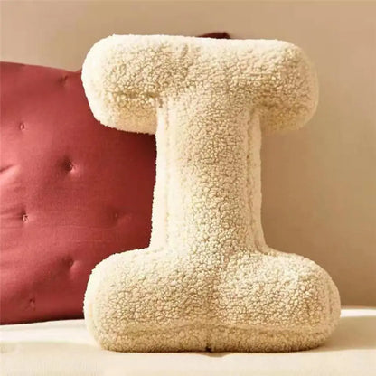 Soft Velvet Letter Pillow With Alphabet A-Z
