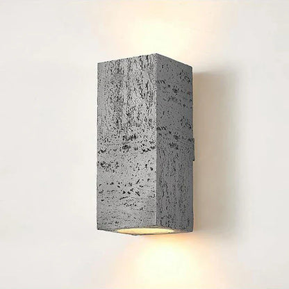 Rustic Concrete Wall Light Fixture