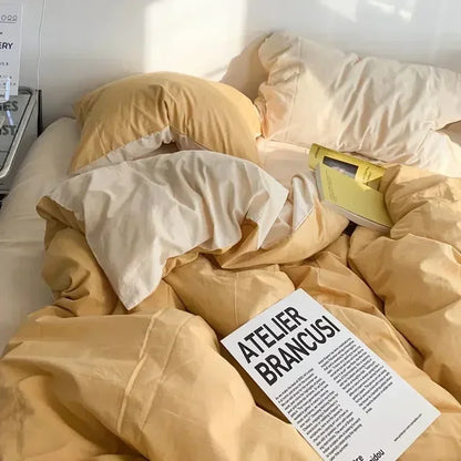 Soft Reversible Duvet Cover Set