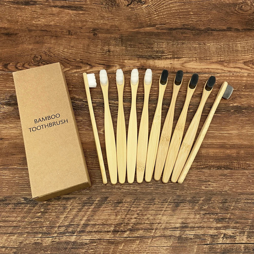 Gentle Bristle Eco Friendly Bamboo Toothbrush - Fesara